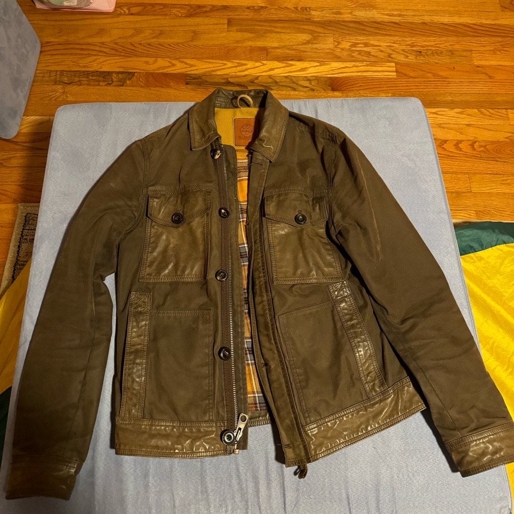 Rare Timberland Mount Davis Jacket. Excellent Condition, Canvas And Leather.